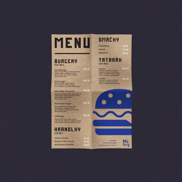 GRAPHIC DESIGN BURGER MENU